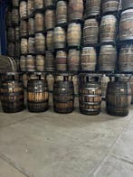 Statafel Tontafel Wijnvat Whiskyvat Mancave tafel + logo, Ophalen of Verzenden, Nieuw