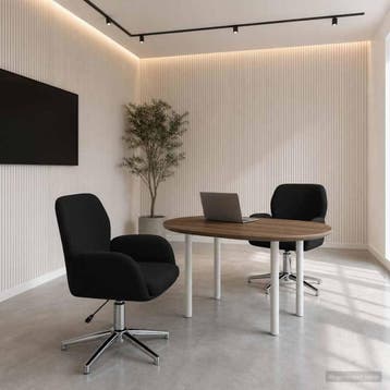 vidaXL Draaiende Bureaustoelen 2 st 54 x 58 x 90 cm Zwart, Verzenden, Nieuw