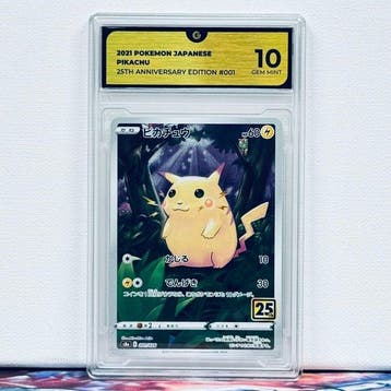 Pokémon Graded card - PIKACHU 001 - Pokémon - GG 10, Nieuw