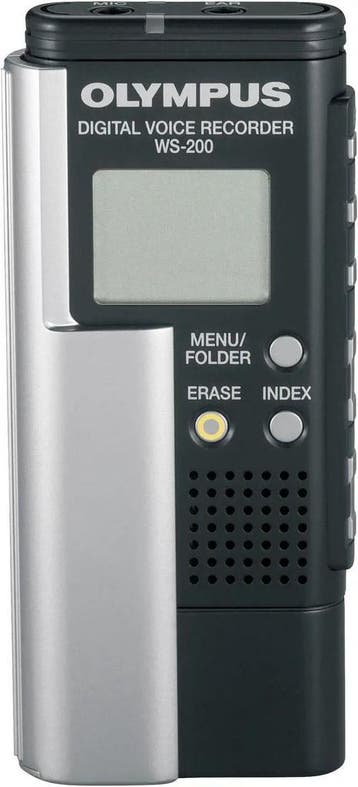 Olympus WS-200S Digital Voice Recorder - Zwart (Nieuw), Verzenden