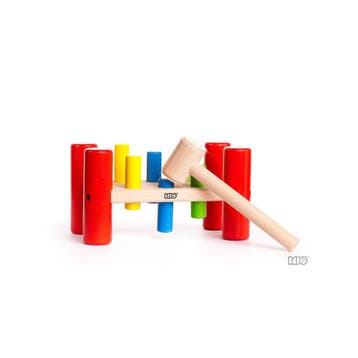 Bajo houten hamerbank - educatief k van €32,99 voor €29,69, Ophalen of Verzenden, Nieuw