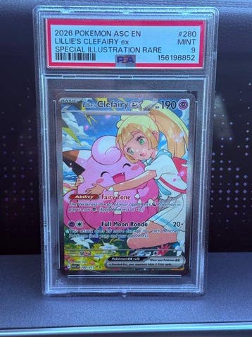 Pokémon - 1 Graded card - Clefairy, Lillie 280/271 Foil -, Nieuw
