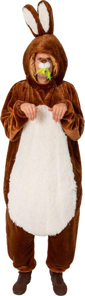 Paashaas Kostuum Rabby Unisex Bruin, Ophalen of Verzenden, Nieuw