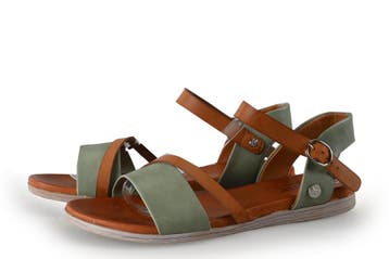 Mustang Sandalen in maat 39 Groen, Kleding | Dames, Verzenden, Sandalen of Muiltjes, Zo goed als nieuw, Mustang