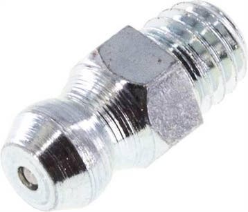 Rechte Smeernippel Staal M6x1 DIN 71412 [20 Stuks], Verzenden, Nieuw