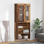 vidaXL buffetkast Oud Hout 69,5 x 34 x 180 cm Geengineerd, Huis en Inrichting, Kasten | Buffetkasten, Minder dan 50 cm, Verzenden