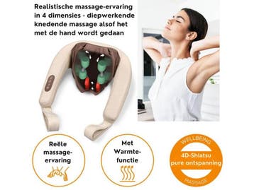 Beurer MG 153 - 4D Shiatsu Massageapparaat - Nek Rug, Sport en Fitness, Massageproducten, Verzenden, Nieuw