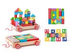 Woody Woody Blokkenkar met blokken  van €19,99 voor €13,99, Ophalen of Verzenden, Nieuw