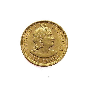 Peru. 1 Libra 1917