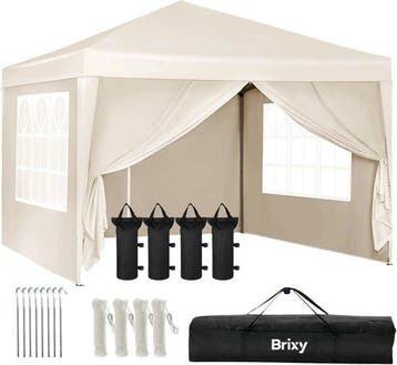 2dekans | Brixy Partytent - Paviljoen - Easy Up - Opvouwbaar, Ophalen of Verzenden, Gebruikt