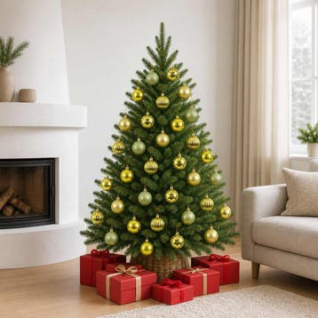 vidaXL Kerstballen set 75 st Lichtgroen 6 cm Polystyreen, Verzenden, Nieuw