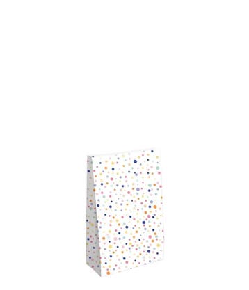 5x Blokzak CONFETTI Feestje jarig Maat S (Blokbodemzak), Diversen, Ophalen of Verzenden, Nieuw, Cadeauzakje