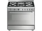 SMEG SNL90MFX7 - Fornuis 90 cm - Gas - Roestvrijstaal, Witgoed en Apparatuur, Fornuizen, Verzenden, Zo goed als nieuw