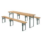 Houten Biertafelset / Bierbank Passau - 3-delig - Inklapbaar, Verzenden, Nieuw