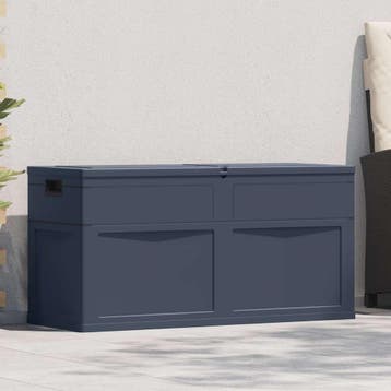 vidaXL Opbergkist 320 L zwart, Verzenden, Nieuw