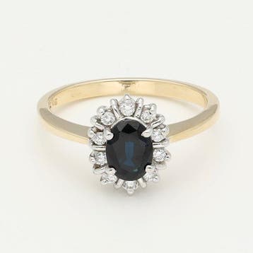 Zonder minimumprijs - Ring - 14 karaat Geel goud, Witgoud, Sieraden, Tassen en Uiterlijk, Ringen, Nieuw