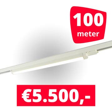 50x LED Railverlichting TL Linear 120 cm White spots + 100M