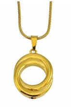 Ashanger, assieraad Circle of Life dubbel goud, Sieraden, Tassen en Uiterlijk, Kettinghangers, Nieuw, Goud, Overige materialen