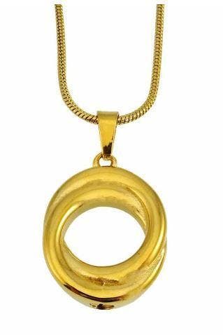Ashanger, assieraad Circle of Life dubbel goud, Sieraden, Tassen en Uiterlijk, Kettinghangers, Nieuw, Goud, Overige materialen