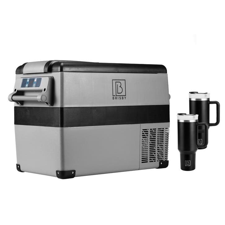 Brisby Compressor Koelbox 49,5 Liter Set 12 Volt 230 Volt, Caravans en Kamperen, Koelboxen, Nieuw, Ophalen of Verzenden