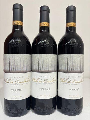 2007 La Rioja Alta - Club de Cosecheros, Escribano - Rioja, Verzamelen, Wijnen, Nieuw