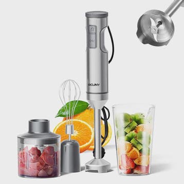 Krachtige 4-in-1 Hand Blender met RVS Staaf, Mixer, Hakker &, Verzenden, Nieuw