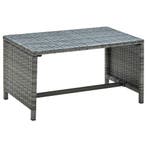 vidaXL Salontafel 70x40x38 cm poly rattan antraciet, Huis en Inrichting, Tafels | Salontafels, Overige materialen, Minder dan 50 cm