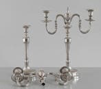 Kandelaber - Massief 950 zilver - Napels 1798