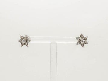 Oorbellen - 18 karaat Witgoud Diamant (Natuurlijk) - Diamant, Sieraden, Tassen en Uiterlijk, Oorbellen, Nieuw