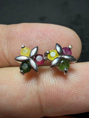 Tourmaline) Unieke echte edelsteen! Prachtige natuurlijke