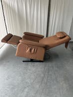 Doge Modulair in leder licht bruin, Minder dan 75 cm, Ophalen of Verzenden, Zo goed als nieuw, Moderne en Klassieke sta op stoelen