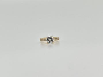 Verlovingsring - 18 karaat Geel goud - 1.38ct. tw. Diamant
