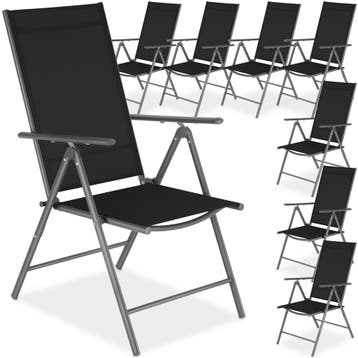 Opvouwbare tuinstoelen met verstelbare rugleuning, gaas, Verzenden, Nieuw