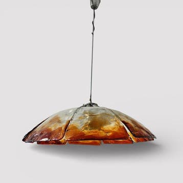 Murano, Attributed to Mazzega - Plafondlamp - Petalo -, Antiek en Kunst