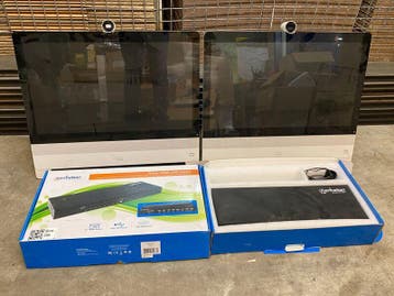 2x Switch en Beeldscherm, Cisco Webex DX80, HDMI KVM, Nieuw