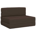 vidaXL Vouwsofa Bed Taupe 190 x 70 x 15 cm Stof, Huis en Inrichting, Banken | Bankstellen, Verzenden, Nieuw, Stof, Minder dan 150 cm