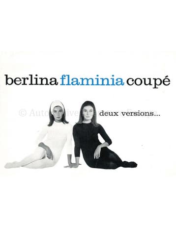 1969 LANCIA FLAMINIA BERLINA | COUPÉ BROCHURE FRENCH, Nieuw, Author