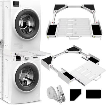 Stapelkit Wasmachine Droger | Verstelbaar | Retourdeal 46%, Ophalen of Verzenden, Zo goed als nieuw