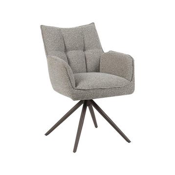 Stoel Amalfi | Mushroom | Royal Boucle | Brons Metalen Frame, Verzenden, Nieuw in verpakking