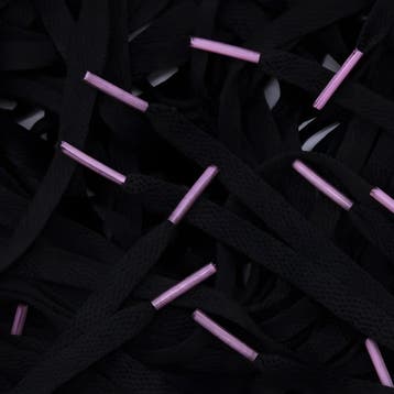 Custom veters - Zwart Roze • 120  cm x 8 mm, Ophalen of Verzenden, Nieuw