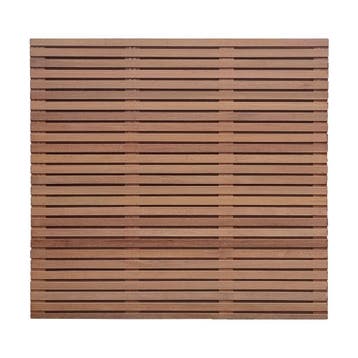 Tuinscherm Hardhout fijn lamel Keruing premium KD, Ophalen of Verzenden, Nieuw