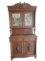 Kast - Eik - Oude jagerskast, Antiek en Kunst