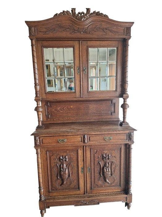 Kast - Eik - Oude jagerskast, Antiek en Kunst, Antiek | Overige Antiek