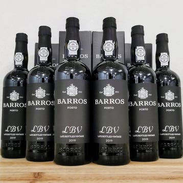 2019 Barros - Late Bottled Vintage Port - Douro - 6 Flessen, Verzamelen, Nieuw