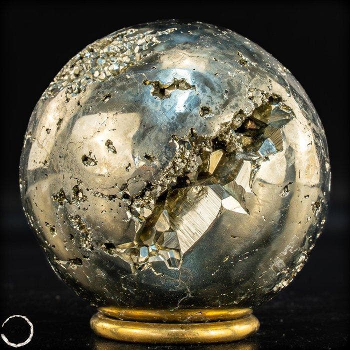 Stralende schat van de aarde – Adembenemende pyrietbal-, Verzamelen, Mineralen en Fossielen