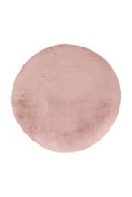 Rond Hoogpolig Vloerkleed | Heaven | Poederroze | 200x200 cm, Huis en Inrichting, Stoffering | Tapijten en Kleden, Verzenden, Nieuw