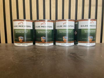Veiling - 4x Gilde Meesters Transparante Buitenlak UV Hooggl, Nieuw