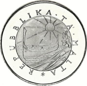 Malta. 4 Pounds 1976  Fort Manoel Gate (Zonder, Postzegels en Munten, Munten | Europa | Niet-Euromunten