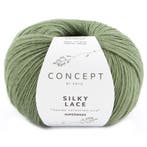 Katia Concept Silky Lace - 186 mosgroen - Merino/Zijde Gar, Ophalen of Verzenden, Nieuw