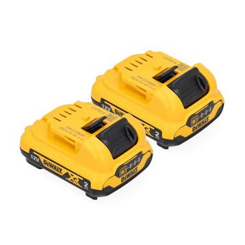 Starterset: 2x DeWalt DCB127-XJ / 12V XR accus, origineel, Verzenden, Nieuw